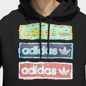 NWT Adidas Tri Linear Hood fleece sweatshirts